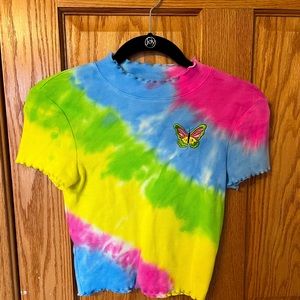 A-lab multicolor butterfly shirt